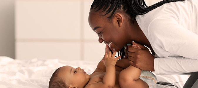 Foto de mãe e filho